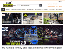 Tablet Screenshot of brixworkwear.com